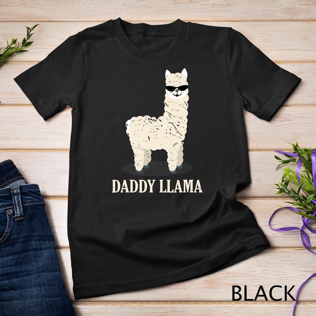 Daddy Llama Alpaca Funny Animal Lover Gift Father's Day Unisex T-shirt