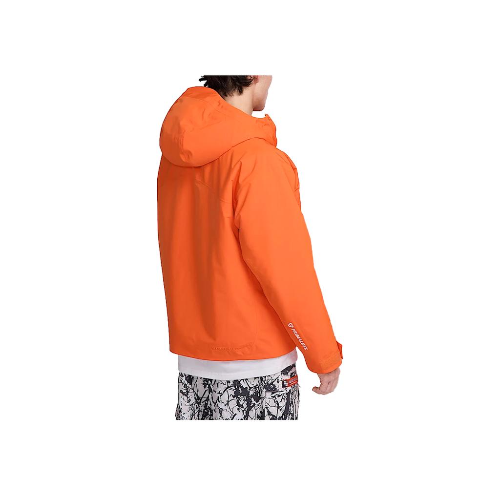 Nike ACG Skull Peak Ветрозащитная Водоотталкивающая Хлопковая Куртка с Капюшоном Мужские куртки Оранжевая FV8682819