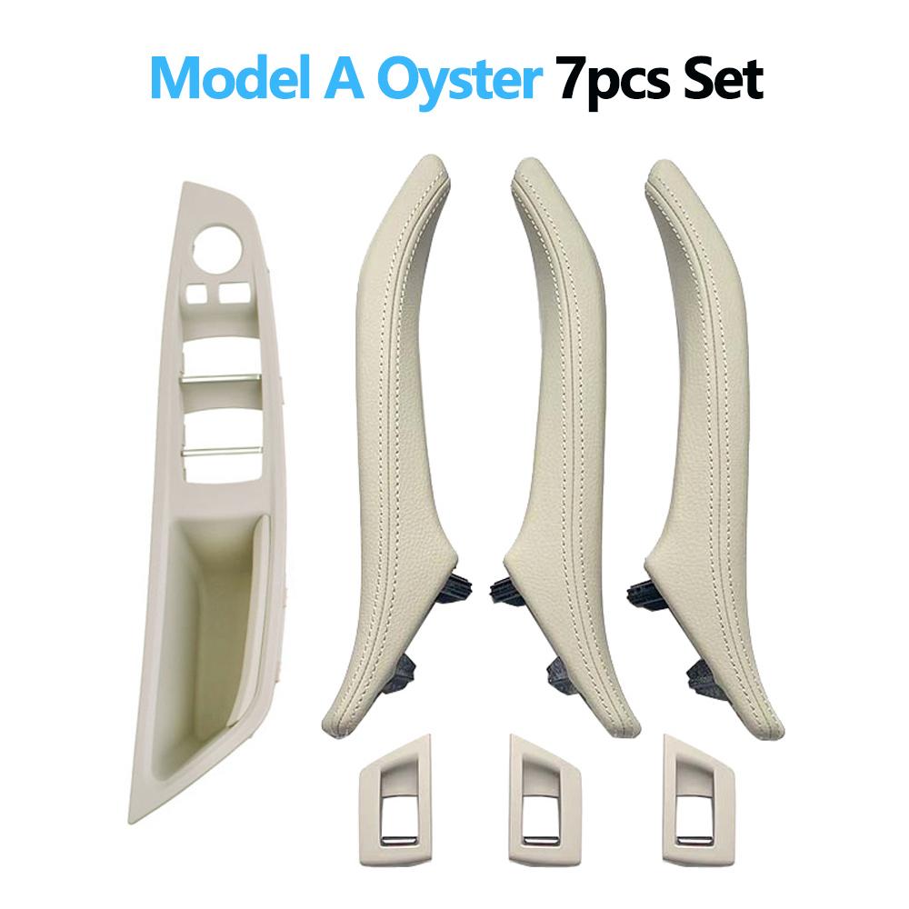 LHD 7 шт., подлокотник для внутренней двери, панель, ручка с кожаным внешним чехлом для BMW 5 серии F10 F11 F18 520 523 525 528 530