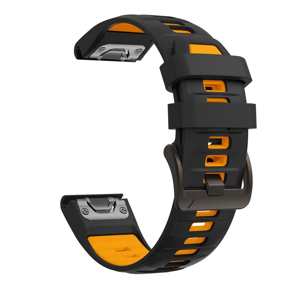 22 мм 26 мм Ремешок для часов Двухцветный силиконовый для Garmin Fenix 8 Pro 8 7X 7Pro 6/Enduro 3/Instinct 2X/Tactix 8 Смарт-часов Ремешки для часов