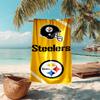 proof beach towel with Pittsburgh Steelers pattern - soft,absorbent,quick-drying,machine washable - perfect for swimming,camping,bathing