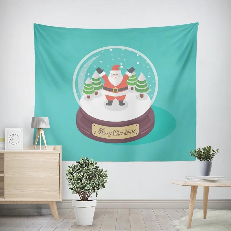 Новогодний рождественский хрустальный шар Рождественская елка Узор Гостиная Спальня Декоративный гобелен