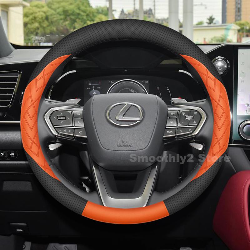 Кожаный чехол на руль автомобиля для Lexus NX450h+ NX250 NX350 NX350h NX350 F Sport 2025 Чехлы для Чехлов Автоаксессуары 2026