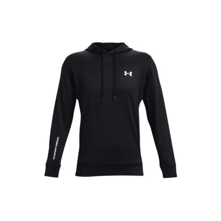 Under Armour Толстовки Мужские Черные С Капюшоном Умеренная Обычная 1366259-001