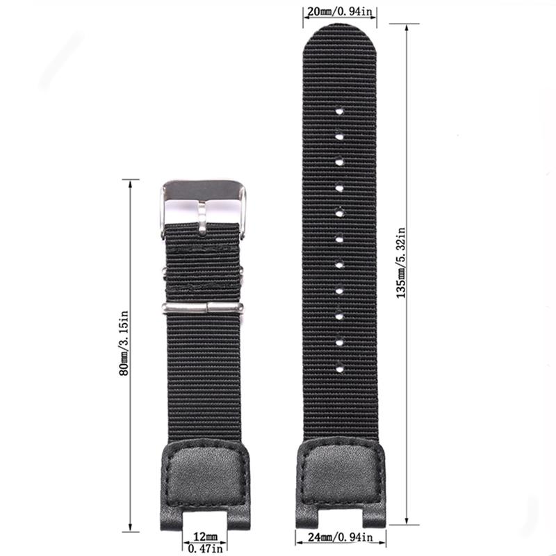 24 мм Премиум Нейлоновый Ремешок Для Casio SGW-100 PAS-400B GW-3000B GW-3500B Мужские Спортивные Часы Аксессуары Ремешок для Часов Браслет