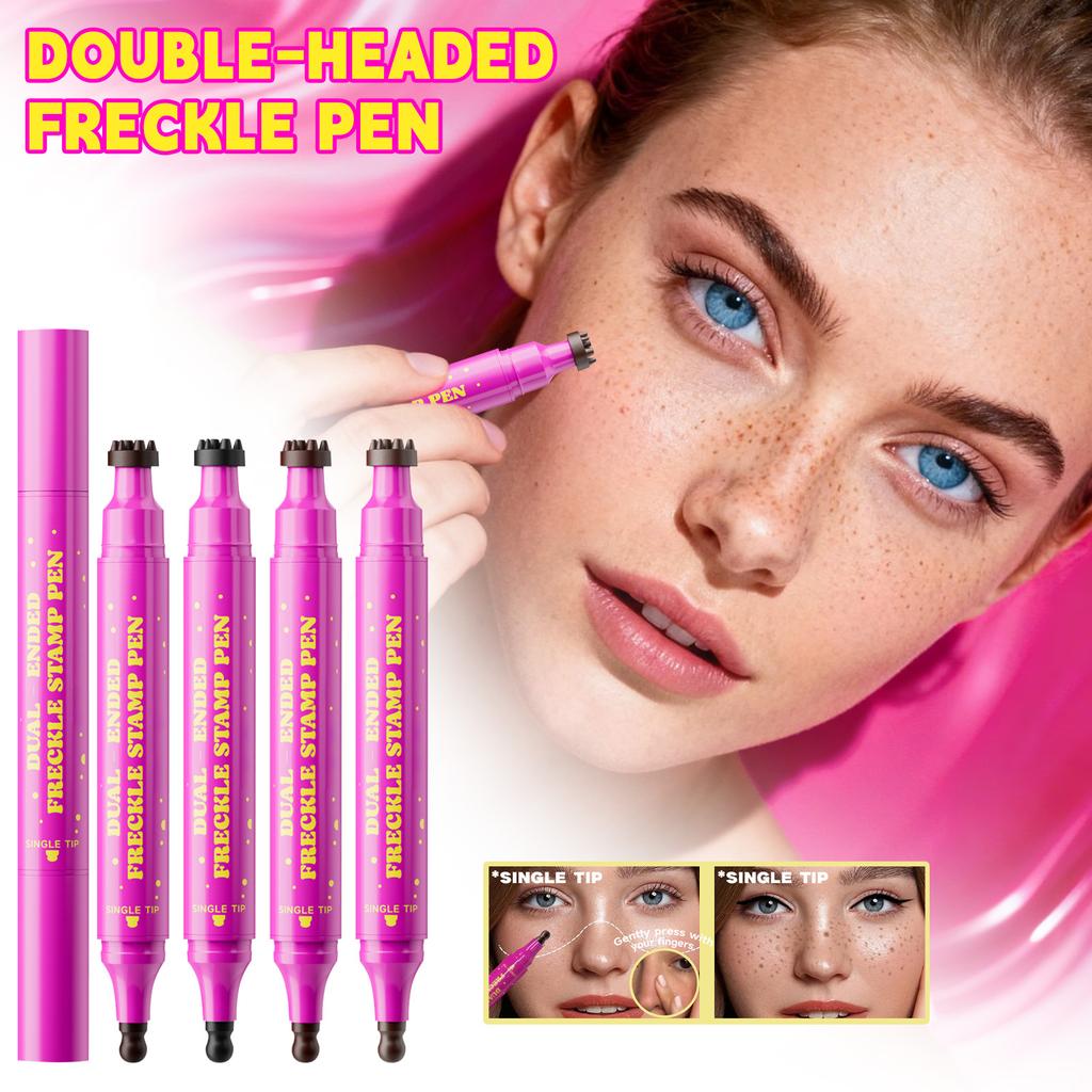 Карандаш для веснушек, 2-в-1 искусственные веснушки, одинарный кончик-тыковка, натуральные и реалистичные накладные веснушки(2,8 мл)