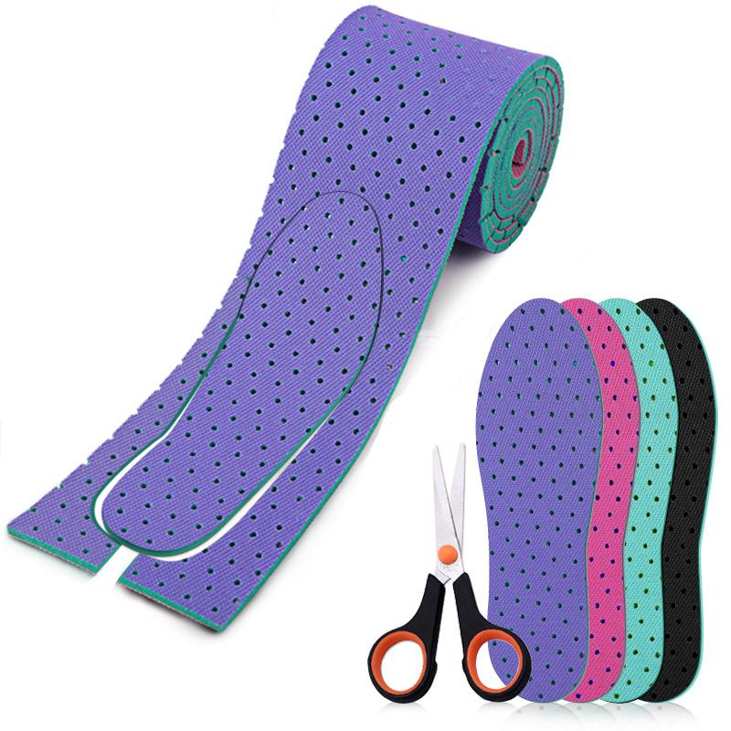 Саморезные спортивные стельки для унисекс, сетчатые амортизирующие дышащие подушечки для обуви, вставки для подошв для ног для взрослых и детей, подушка для обрезки своими руками