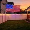Ultra-bright LED Flag Net Light American with 420 Ultra Bright LEDs Waterproof String Indoor Outdoor Lights for Yard Garden Memorial Day Independence