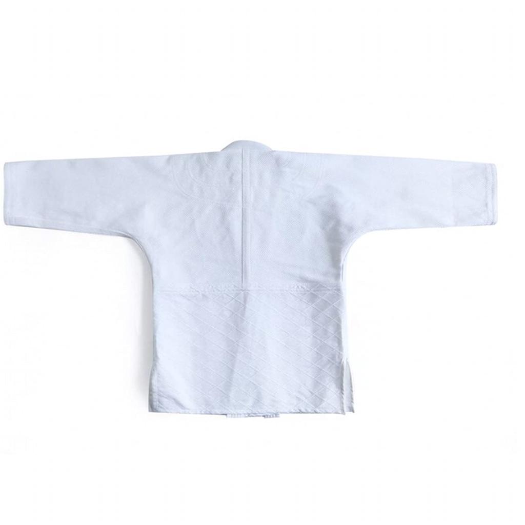 judo uniform karate uniform belt included 100% cotton practice school martial arts loose sportswear set plain top pants belt school physical