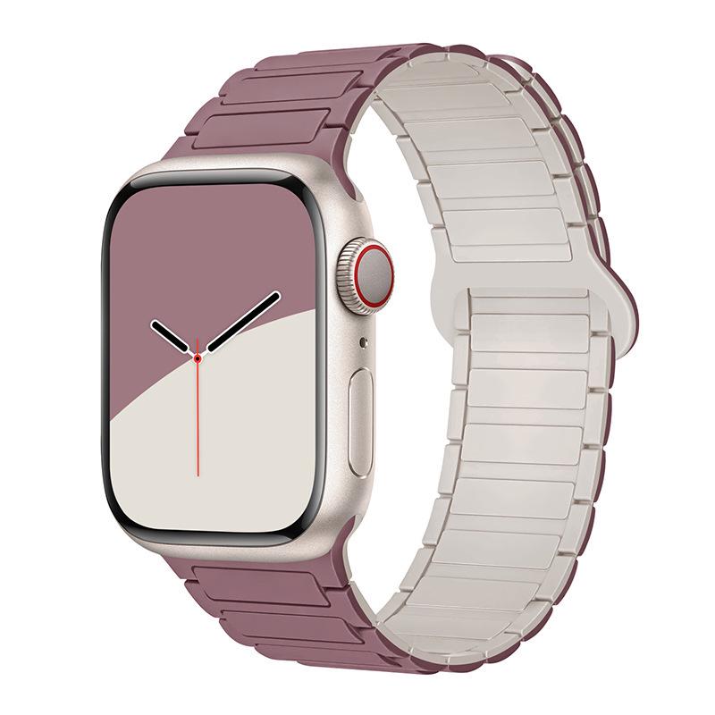 Современный силиконовый ремешок для Apple Watch Series 8/9 & S10 с магнитной застежкой