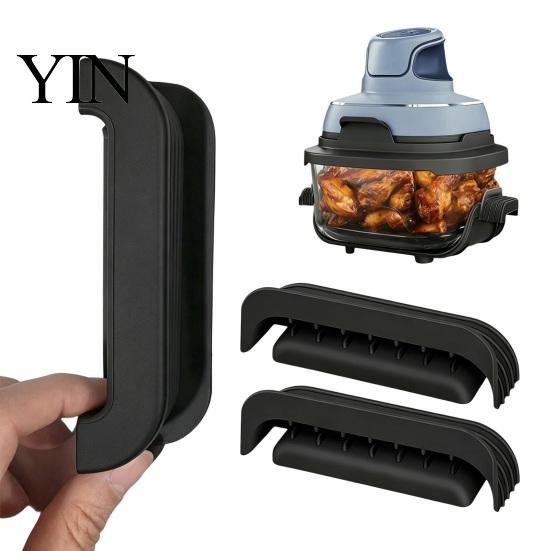 Durable Silicone Air Fryer Grip 2PCS Handle Cover, Non-Slip Heat Resistant Protector, Thermal Protection Safe High Temperature Cover Cooking