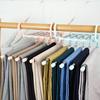 Yousheng Pants Hanger Trousers Rack Strong Load-bearing Foldable Design Anti-Slip 5-Layer Clothes Hanger Scarf Holder Wardrobe Organizer
