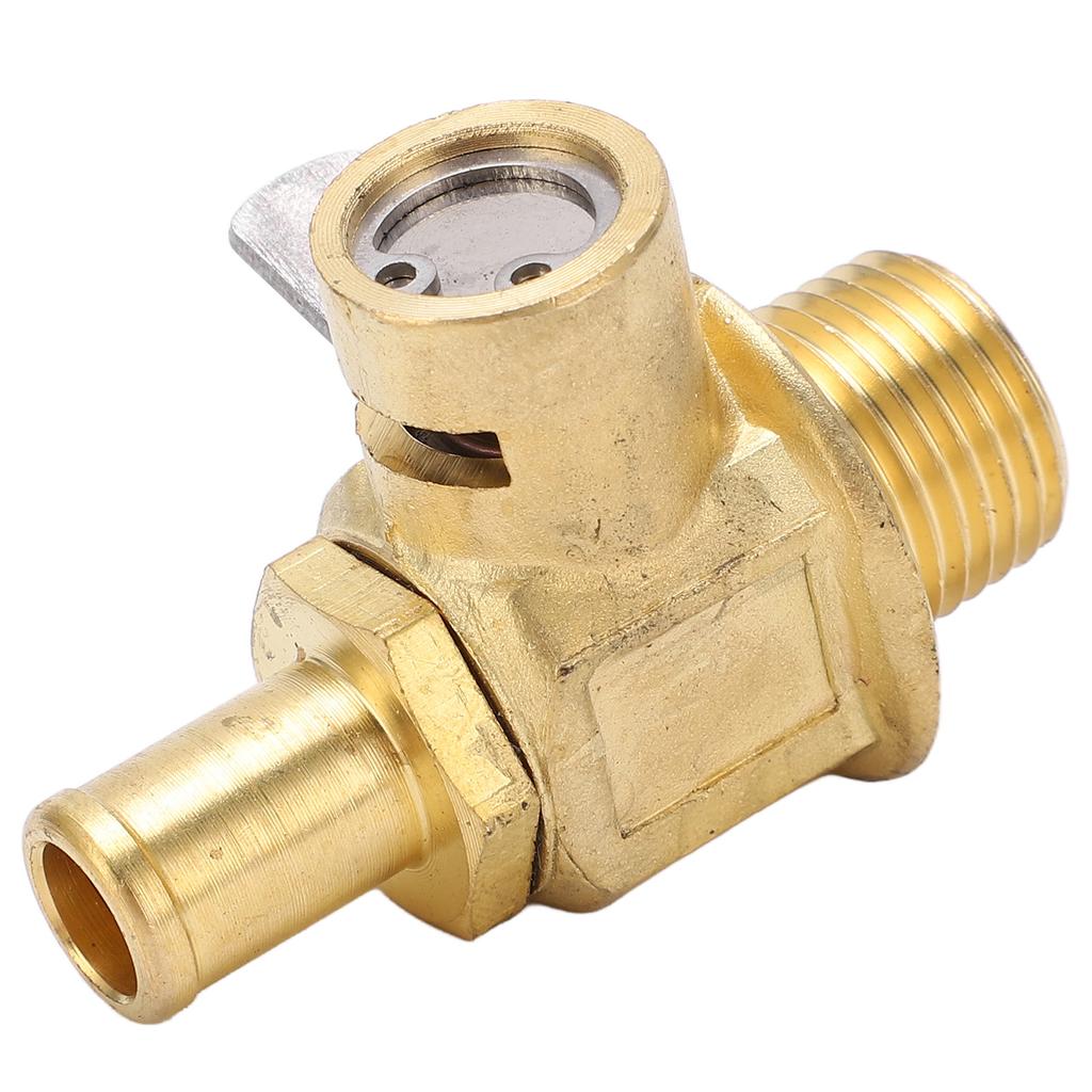 Клапан слива моторного масла F110N с зажимным рычагом LC-10 3/8-18 NPT Латунный Однокасательное управление для фургона, автомобиля, легкого грузовика