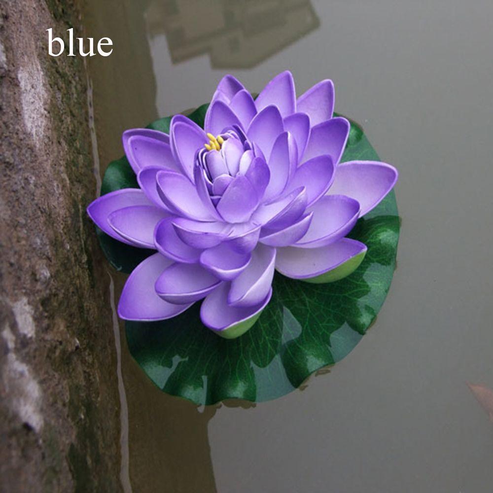 Plants Home Decoration Green Leaves Water Lily Simulation Artificial Lotus Flower Fake Plants