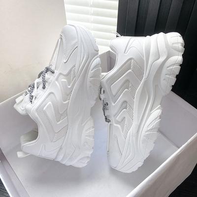 Однотонные женские туфли Daddy Shoes, осенние новые резиновые туфли с мягкой подошвой, модные повседневные кроссовки