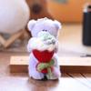 Кукольный кулон брелок Пушистый медведь Дизайн букета Плюшевый брелок Держатель для ключей от машины Подвеска Аксессуары для рюкзака