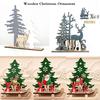 Wooden Elk Christmas Decoration for Home Splice Deer Xmas Ornaments Kids Gift for Home Christmas Par