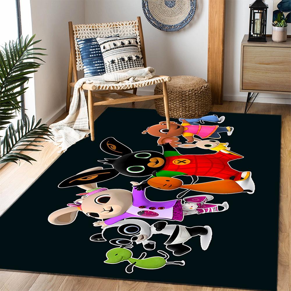 Bing's Birthday Celebration Carpet Design for Bedrooms Outdoor Kitchen Hallway Anti-slip Rug Anime Office Decor Spiritual Gift