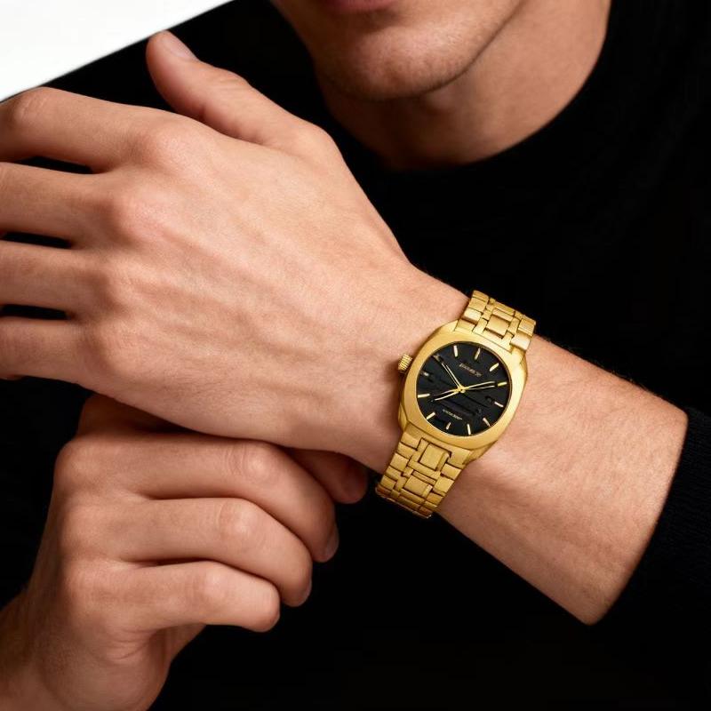 Classic Premium Men's Watch Customizable Colors Original Business Quartz Timepiece 7mm Dial Water-Resistant Men's Wristwatch