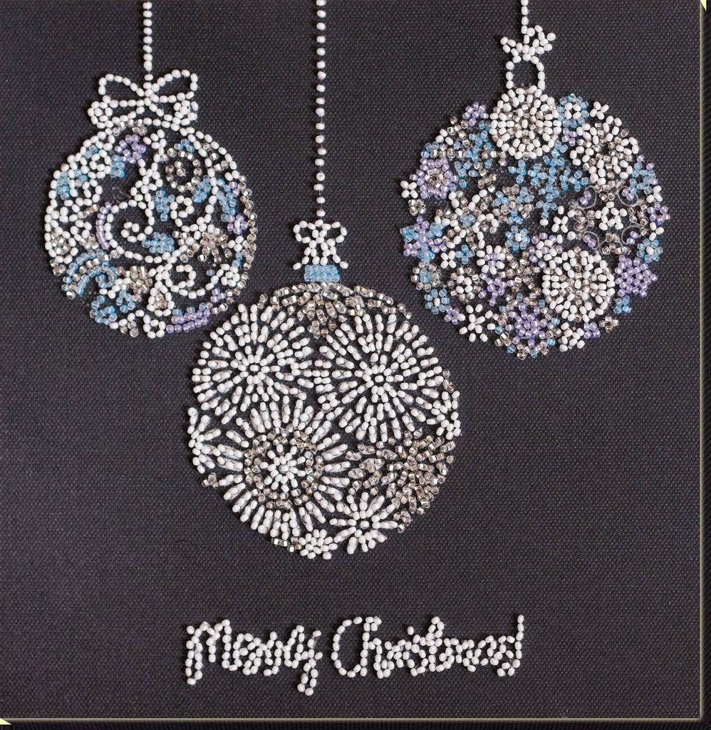 Набор-миди для вышивки бисером на натуральном художественном холсте Абрис Арт Зимний сюжет