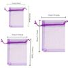 100PCS Multicolored Mesh Gift Bags with Drawstring Transparent Organza Bags Wedding Parties Valentine's Day Gift Storage Tools