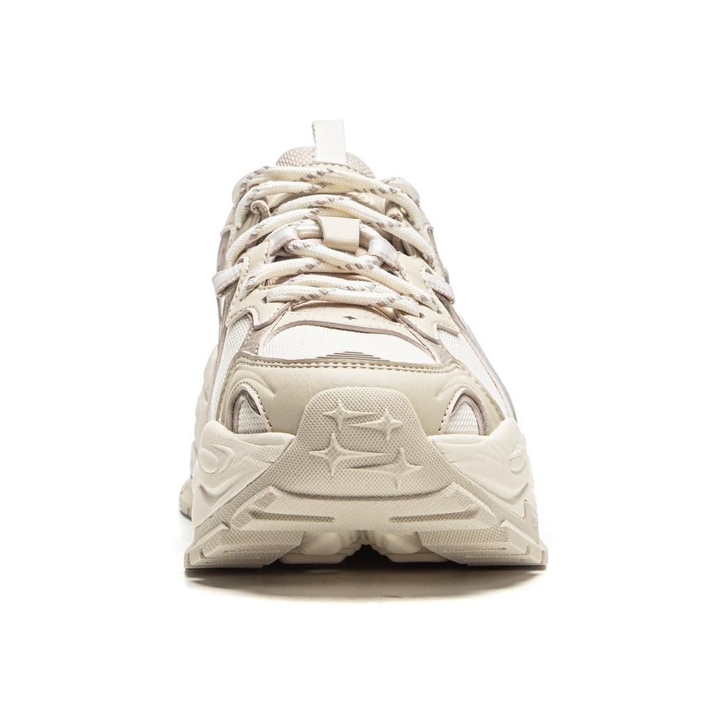 Li Ning Star Нескользящие, Износостойкие, Дышащие, Легкие Низкие Повседневные Кроссовки Женские Бежевый AGCV252-3