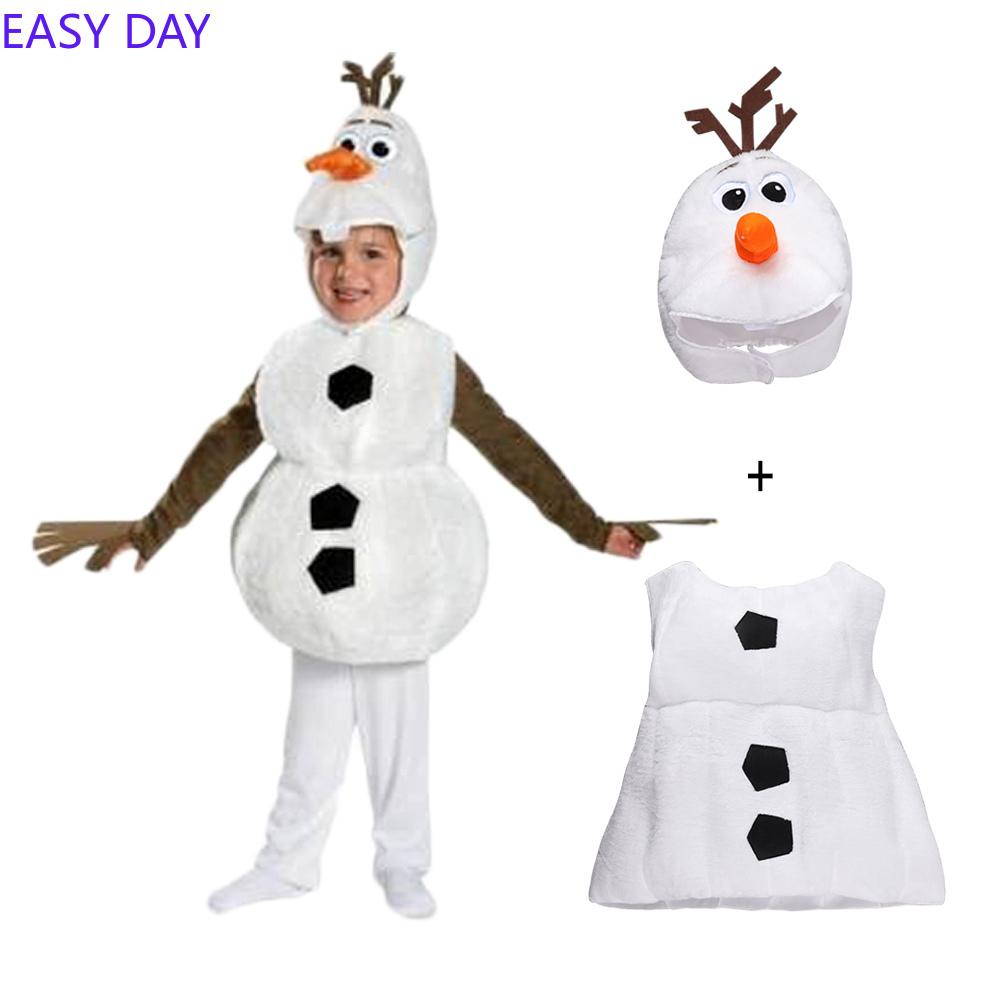 Disney Olaf Cartoon Cute Olaf Plush Toy Role-playing Costume Classic Character Carnival Halloween Costume Comfortable Children's Christmas Gift