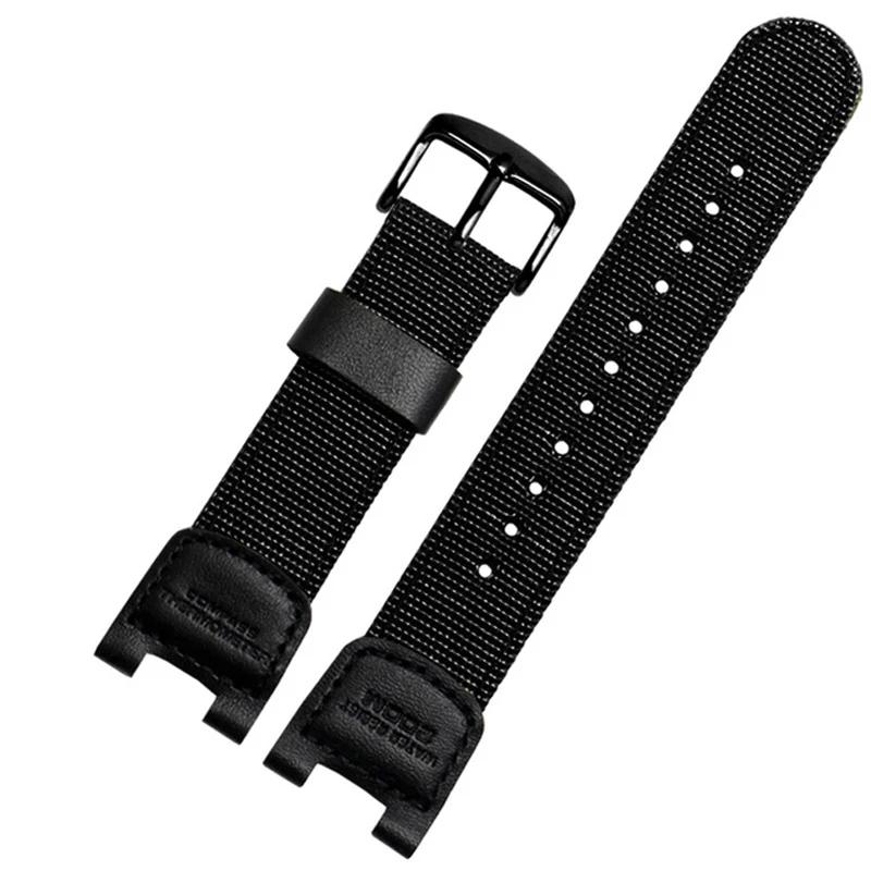 Канвасовый ремешок для часов Band для casio g-shock SGW-100-1V SGW-200 100B GW-3500B 3000B Спортивный нейлоновый водонепроницаемый ремешок Паз ремешка для часов