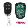 433MHZ Universal 4 Channel Wireless RF Remote Control Duplicator Copy Electric Gate Garage Door Key Switch Fob Controller Duplicator Door Opener