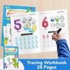 Дошкольная тетрадь для тренировки письма ручкой для детей - Рабочие тетради для обводки цифр Раннее обучение Английский Образовательная книга-активность