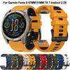 QuickFit  22/26mm Silicone Strap For Garmin Fenix 8 51MM E 47MM 7X 7 Epix Pro 6X 6 5X 5 Plus Instinct 2 2X Enduro 3 2 Watch Band