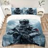 3Pcs Future Soldier Armor Bedding Set Soft Fabric Duvet Cover Pillowcases Home Christmas Xmas Halloween Gift 1 Duvet Cover 2 Pillowcase G1146