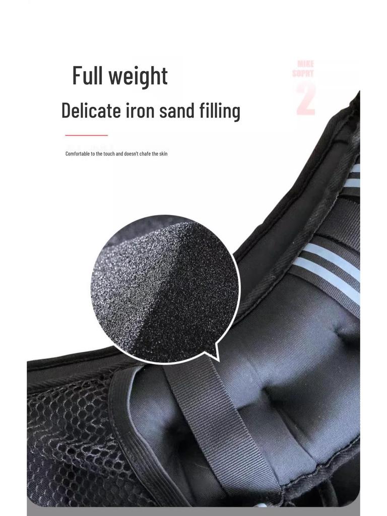 Reflective Sandbag Weight Vest for Running & Strength Training