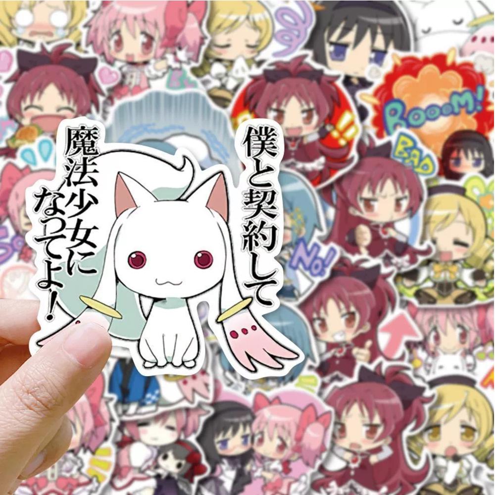 10/30/48 шт. Аниме Puella Magi Madoka Magica Наклейки Кавайные Граффити Наклейки DIY Блокнот Багаж Скрапбукинг Милый Мультяшный Стикер
