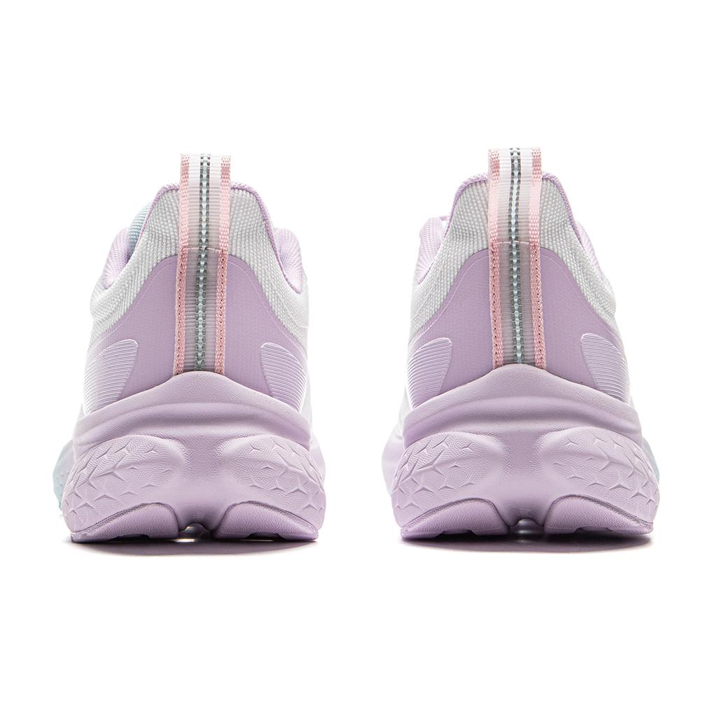 Li Ning Kids Mesh Xunhang 2 Stable Cushioning Breathable Low-Top Running Shoes Men Sneaker Standard-White Condensed-Purple YKFV050-2