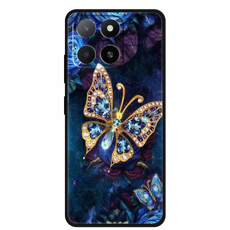 Чехол для ZTE Blade A55 A35 Животные Мягкий Силикон ТПУ Чехлы для Телефона Задняя Крышка для ZTE Blade A35 BladeA55 Волк Ударопрочный Крутой Capa