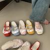 Кружевные туфли Мэри Джейн Женские Плоские Сладкие Легкие С Открытым Ртом Половина Шлепанцы Юбка