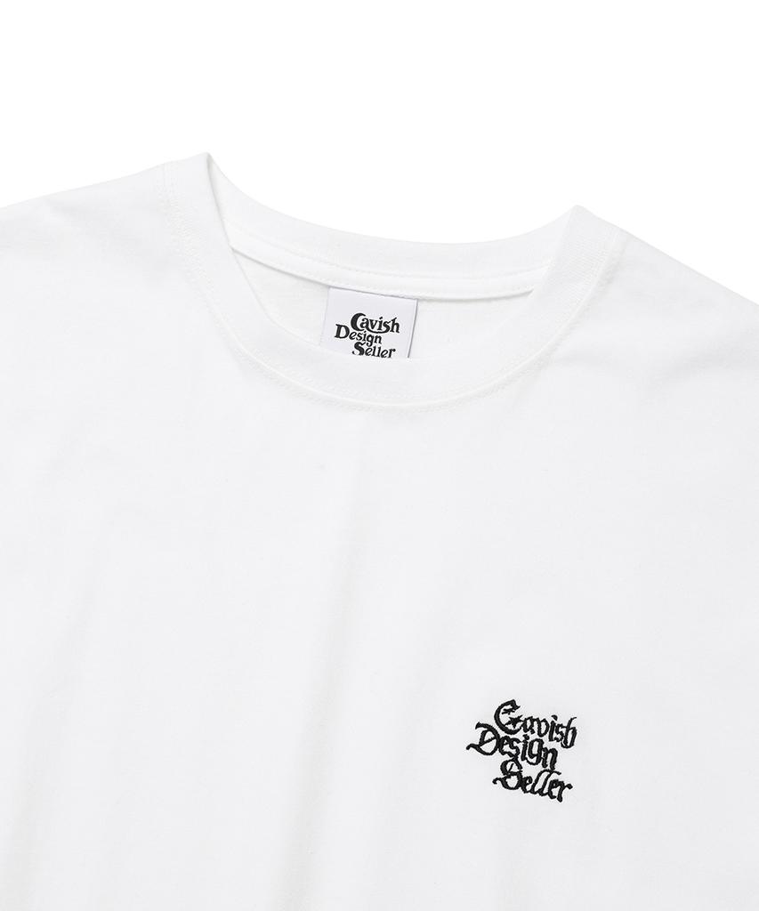 CAVISH Gothic Seller Emb Logo Ss Tee White(Cv2Emut507A)