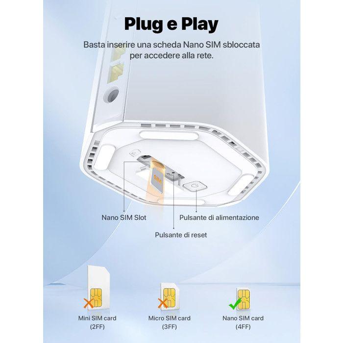 Routeur - TENDA - 5G01 - Wi-Fi 6 - 5G - Dual Band