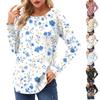 Women's Long Sleeve Shirts Casual Fashion Tunic Tops Crewneck Basic Loose T Shirt