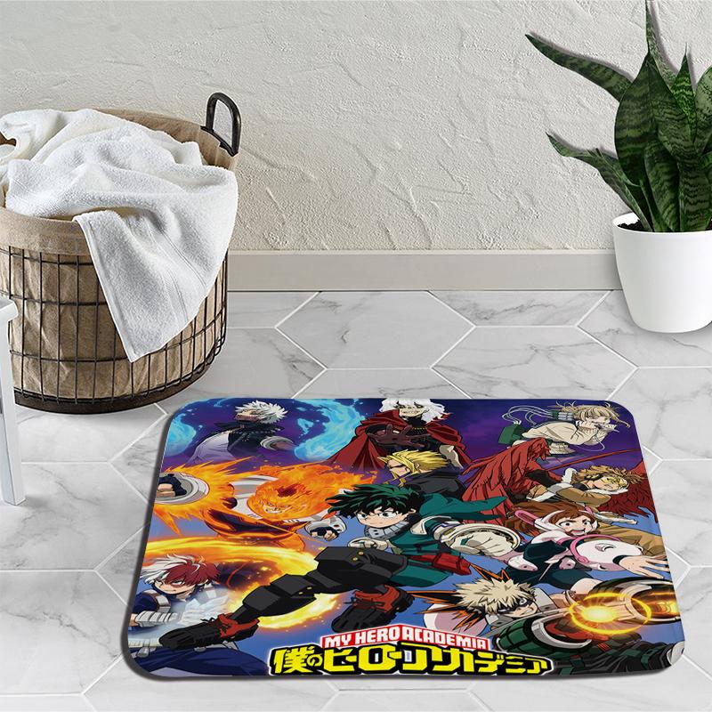Amime My Hero Academy напольные коврики Деку Мидория Изуку Бакуго ковер мультфильм спальня гостиная мягкий нескользящий коврик