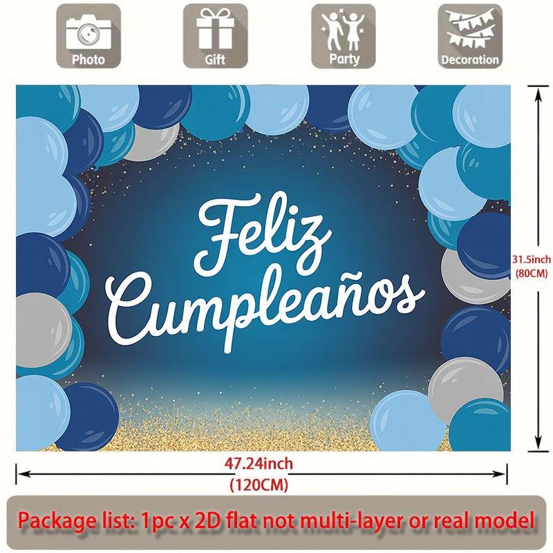 Party Backdrop Flat Feliz Cumpleaos Events Wedding Coming Ceremony Four Season Event Backdrop Decoration Front Door Decor Planners