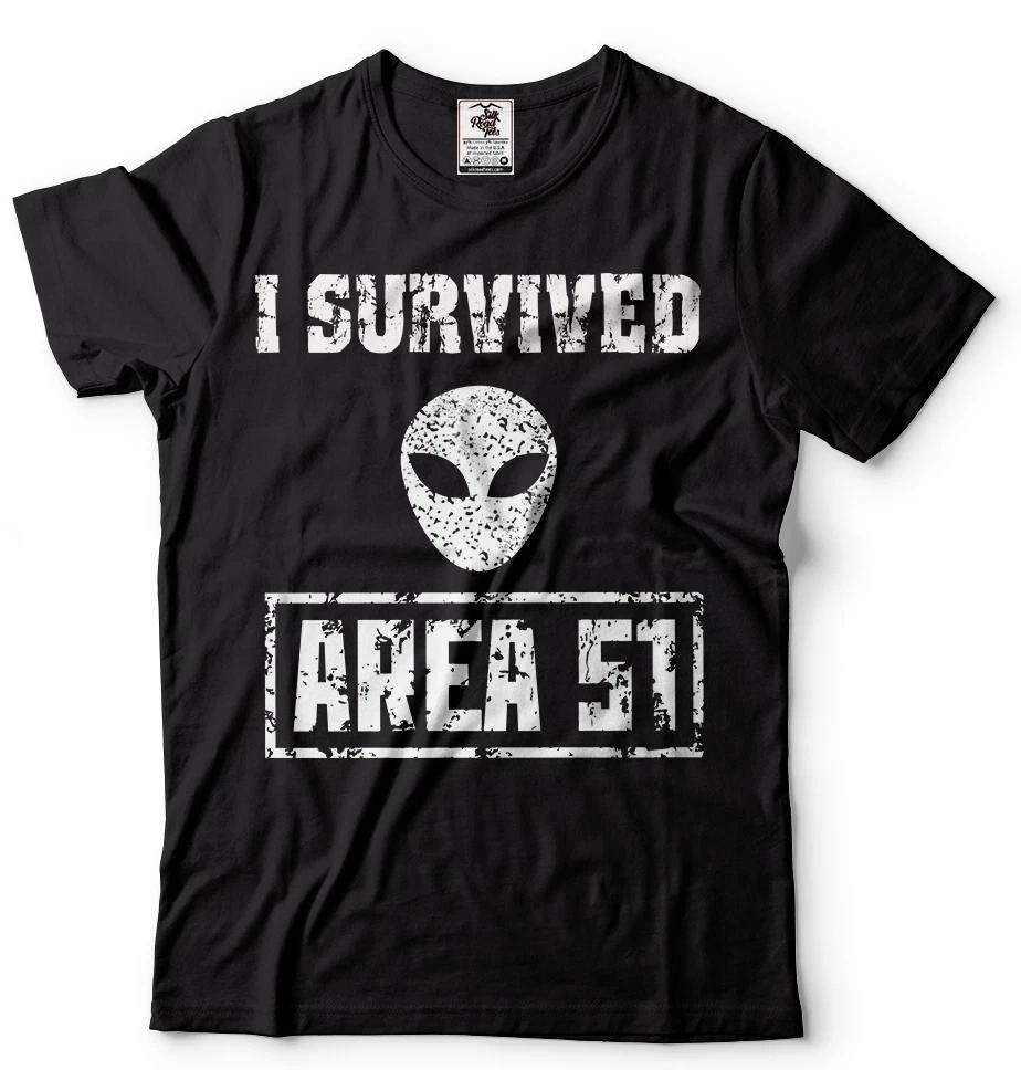 Area 51 T-T-shirt I Survived Storm Area 51 T-T-shirt They Can't Stop Us All UFO Tee