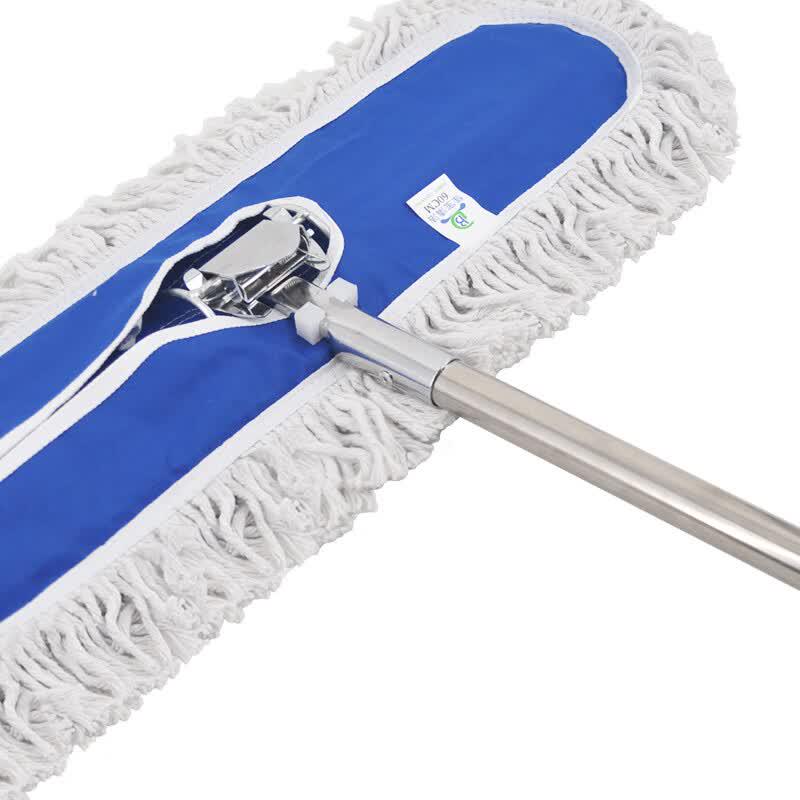 Aix DM-110 60cm Flat Dust Mop Set with Stainless Steel Handle