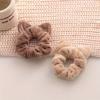 1pc Autumn and Winter New Plush Fleece Large Intestine Hair Ring Simple Cat Ears