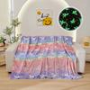 2025 новое светящееся радужное одеяло из фланели с единорогом и пегасом, машинная стирка, одеяло с принтом и крашением