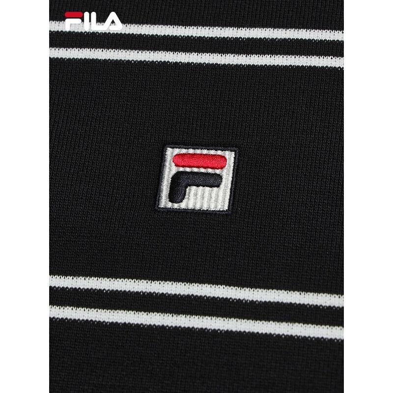 Fila Мужская полосатая вязаная толстовка с воротником-стойкой