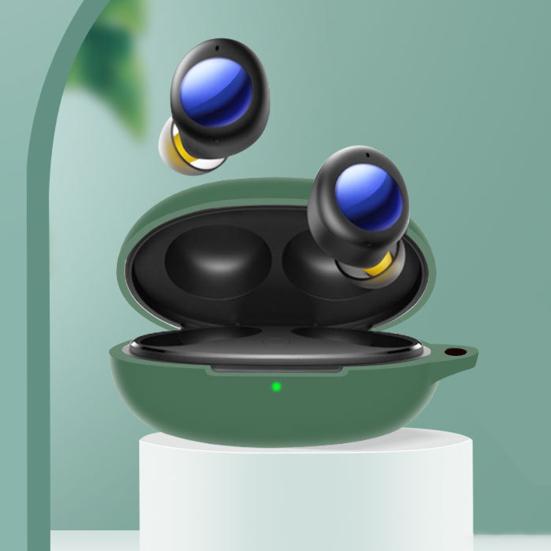 Чехол для наушников, мягкий противоударный Bluetooth-совместимый силиконовый чехол с карабином для Realme Buds Air 2 Neo