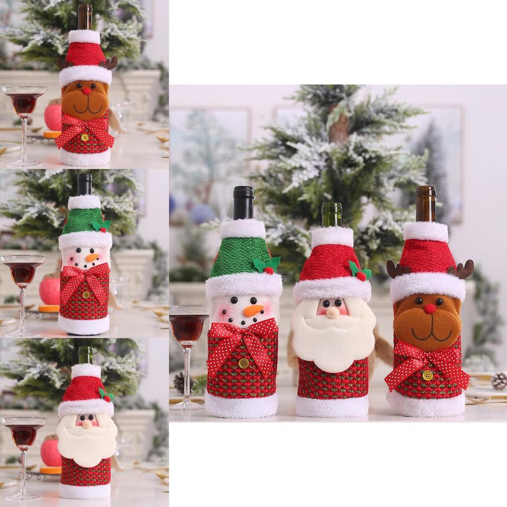 Клаус Санта Веселый Чехол для Винной Бутылки, Изготовленный из Прочного Материала Полиэстер
