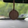 2 круглых деревянных автомобильных освежителя воздуха, твердый воск или грецкий орех, для утонченного вида
